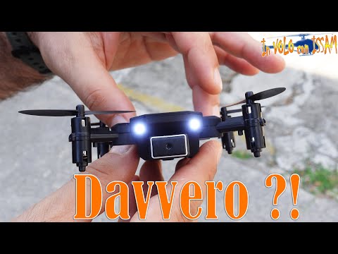 S66 RC Micro Drone con doppia camera flusso ottico camera 4K wifi supporta  il Gestures 13 minuti di volo controllo anche via APP headless mode  altitude hold mode - In VOLO con ISSAM