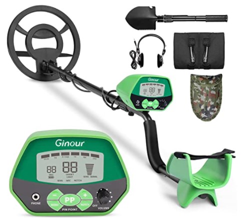 Ginour Metal Detector Professionali, DISC e NOTCH Mode, Sensibilità e Lunghezza Regolabile