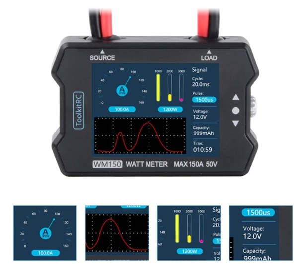 ToolkitRC WM150 Watt Meter Analizzatore di potenza