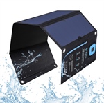 BigBlue Pannello Solare da 28W con 2 porte USB e Amperometro, Impermeabile