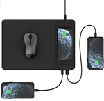 HiveHype-Tappetino con Ricarica Qi Wireless integrata e 2 Porte USB, Resistente e Antiscivolo