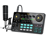 Maonocaster Lite Portable ALL-IN-ONE Interfaccia audio con mixer DJ e scheda audio con microfono da 3,5 mm