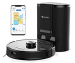 Proscenic M8 PRO Robot Aspirapolvere Lavapavimenti, Navigazione Laser LDS con Svuotamento Automatico, Controllo Smart APP & Alexa