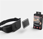 Shapeheart Cintura magnetica porta cellulare smartphone girevole, staccabile e trasparente con la possibilità di usare il telefono direttamente dentro
