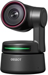 OBSBOT Tiny 4K Webcam con Inquadratura automatica tramite intelligenza artificiale e Messa a Fuoco Automatica con doppio Microfono Omnidirezionali Auto Tracking con Gimbal a 2 Assi HDR 60 FPS