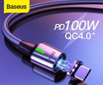 Baseus Cavo USB/USB-C a CONNETTORE MAGNETICO USB-C/MicroUSB Dati e Ricarica da 100w con ricarica rapida Q.C quick charge