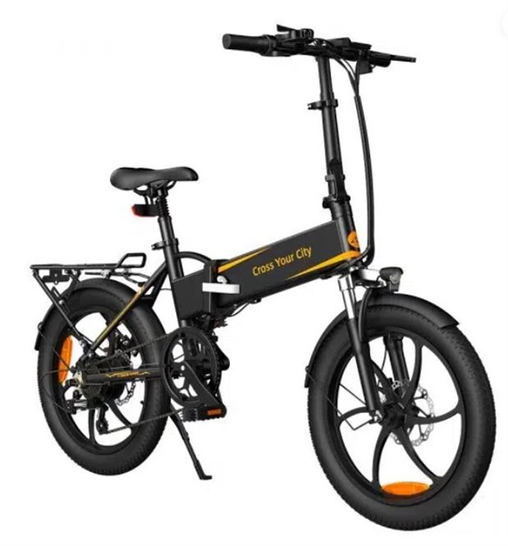 Bici Elettrica ADO A20XE da 20" con motore da 250W batteria da 36V 10.4AH doppio freno a disco a doppia trazione autonomia massima di 80km e carico massimo di 120kg