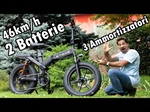 Engwe X20 Bici Elettrica Fat da 20" pieghevole con doppia batteria 48V 14.4Ah+7.8Ah motore 750W e 1000W di picco! Tre Ammortizzatori e doppi freni a disco idraulici