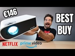 Proiettore BlitzWolf® BW-V6 1080P Nativo con Google Widevine DRM L1 certificato Netflix e Prime Video Sistema operativo Linux 450ANSI Lumen Dual Band WIFI Bluetooth 5.0