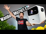 Proiettore Smart Wanbo Mozart1 Risoluzione Nativa 1080P 900 Ansi Lumen Android 9 DRM L1 con Netflix e Prime Video integrati Messa a fuoco e correzione trapezio automatici