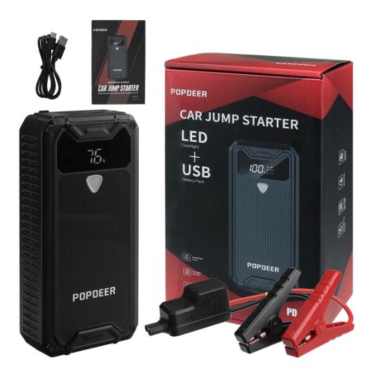 POPDEER PD-JX1 Avviatore di emergenza corrente di picco di 1500A e capacità di 15000mAh