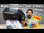 EPSON EcoTank ET-2820 stampante Multifunzione A4 (stampa colori fronte/retro, copia colori, scansione colori) USB, Wi-Fi Direct, Inchiostro per Tre Anni* Incluso