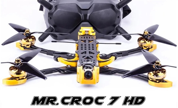 Flywoo Mr.Croc 7" 6s modulo Bluetooth F4 GOKUF722 ESC 50A BLHELI32 Sistema digitale DJI FPV Air Unit - Ricevente Frsky XM+