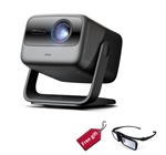 JMGO N1S 4K INFINITY Proiettore a Triplo Laser HDR10 e 3D con Gimbal, Focus e trapezio automatico, proiezione laterale, Google TV, Netflix , WiFi 6 & BT 5.0 Hi-Fi Audio