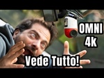70Mai DashCam 4K Omni 360° Doppio canale 4K 60FPS e 1080P "Dietro" Rilevamento Movimento AI, Visione Notturna, GPS