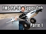 Aereo FMS Super Cub PA-18 1300mm in EPO scala 1:7 con Stabilizzatore Reflex V3 Ali Smontabili Motore Brushless