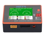 HOTA T8 - Caricabatterie Intelligente 650W 22A con XT60, Supporto 1-8S per Lipo, Li-ion, LiFe, NiMH, Pb - LCD Display, Controllo Temperatura