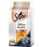 Sheba Délices Du Jour 6 x 50 g - 12 Confezioni (72 Bustine in Totale)