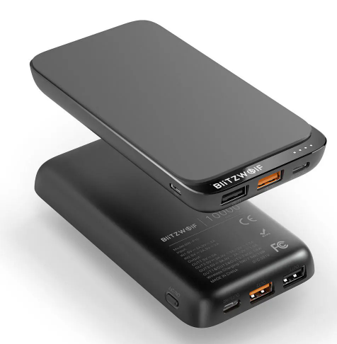 BlitzWolf® BW-P10 10000mAh QC3.0 PD18W Power Bank 10W con 4 uscite