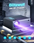 Blitzwolf Proiettore LCD 2800 Lumens con supporto della risoluzione 1080P con telecomando e diverse porte di ingresso HDMI VGA USB
