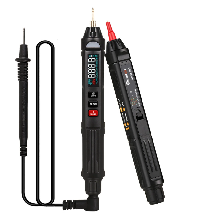 Multimetro Digitale A Penna - Tester Senza Contatto, Misura Tensione AC/DC, Capacità, Con Torcia - Foto 9