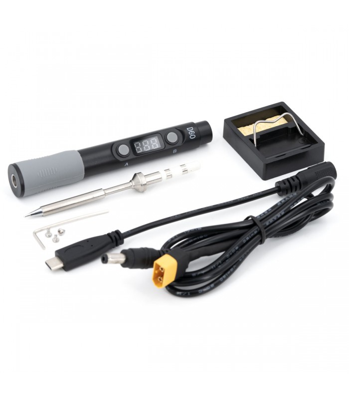Kit Saldatore con Punta per Saldatore TS‑C1 da 360 Gradi per Protezione Saldatura Saldatore LCD Digitale TS100