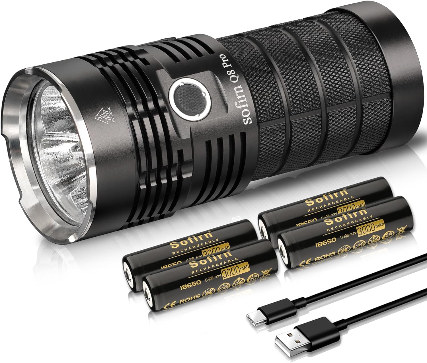Torcia LED Astrolux® EP05 5 * LH351B super luminosa con batteria 21700 Torcia LED Astrolux® EP05 5 * LH351B super luminosa con batteria 21700