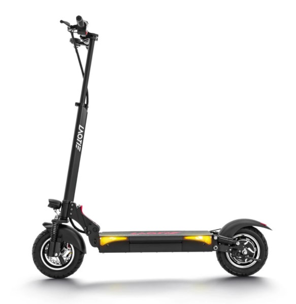 LAOTIE L6 Monopattino Elettrico 48V 500W 23.4Ah gomme da 10 Pollici e  velocità di 45km/h Autonomia 100km Sistema di frenata triplo con unica leva  e carico massimo supportato 150KG - Sindrome da