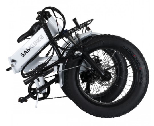 SAMEBIKE Classic 2021 Bici Elettrica Fat Pieghevole con motore da 500W  Batteria da 10Ah velocità massima 36km/h Bianca/Nera - Sindrome da Shopping