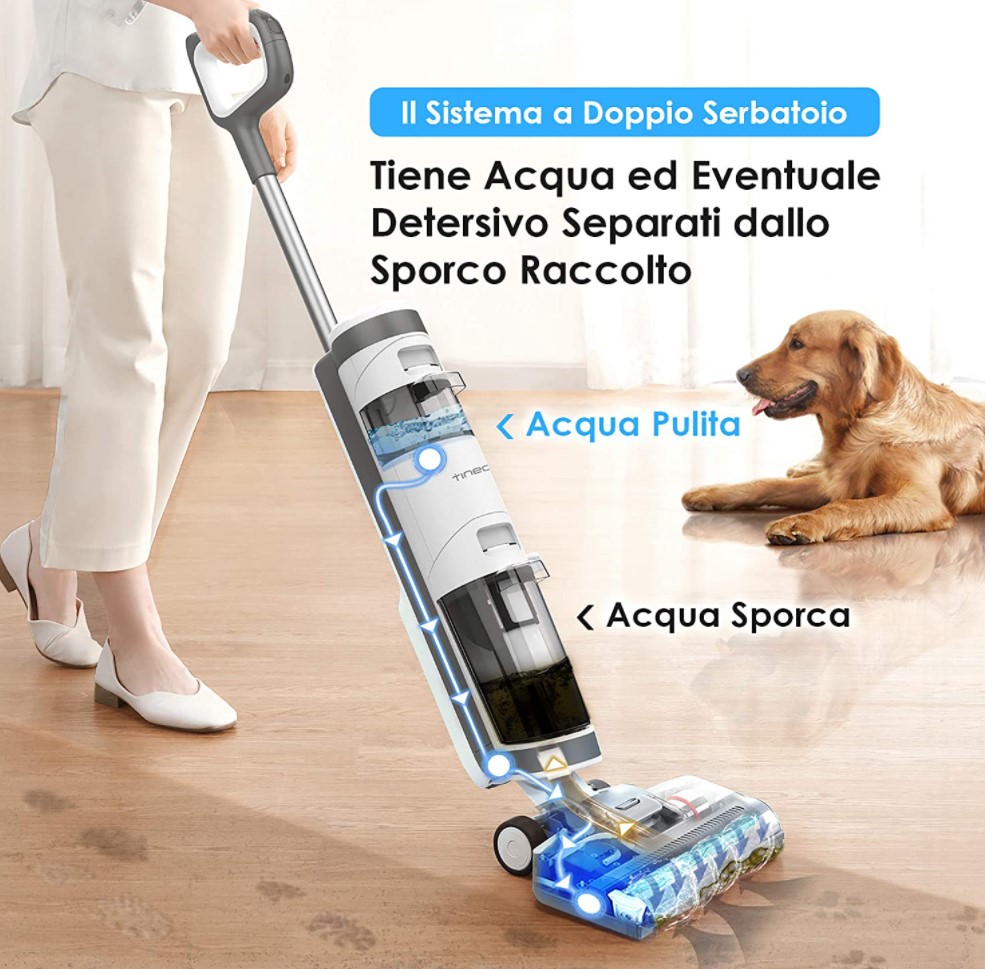 Tineco iFloor 3 Aspirapolvere Lavapavimenti Senza Fili - Sindrome da  Shopping